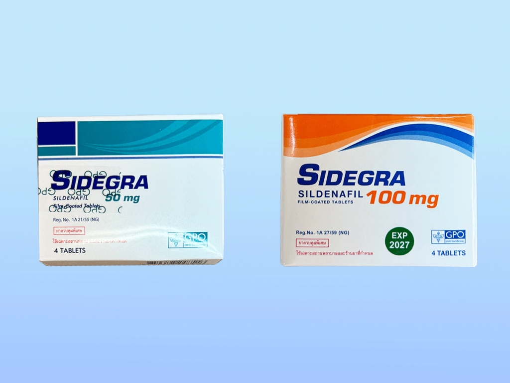 Sidegra, Viagra alternative, 50mg and 100mg